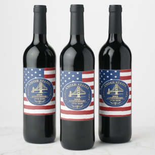 2026 USA 250 Years - Golden Gate - Commemorative Wine Label