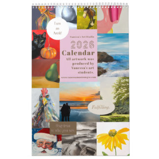 2026 Vanessa's Art Studio Student Art 2 Calendar
