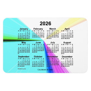 2026 Vanishing Point Calendar by Janz 4x6 Magnet