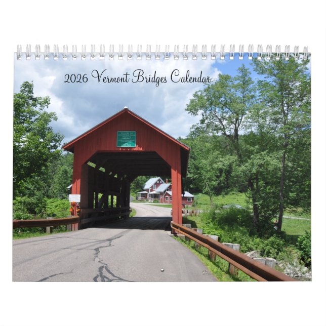 2026 Vermont Bridges Calendar (Cover)