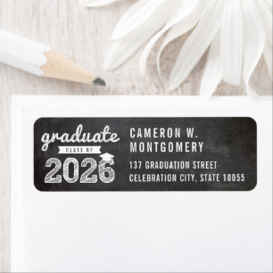 2026 Vintage Chalkboard Sketch Graduate Address