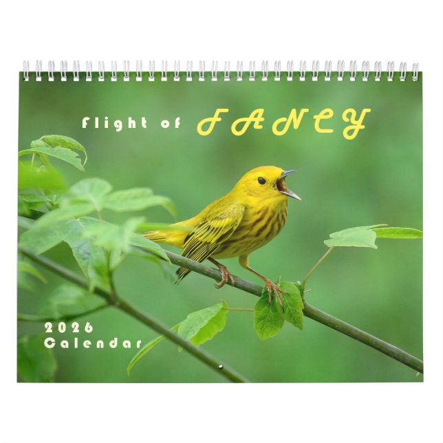 2026 Warblers - Original Bird Photo Calendar (Cover)