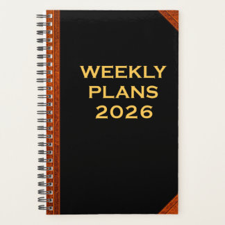 2026 Weekly Plans Simple Vintage Image Style Planner
