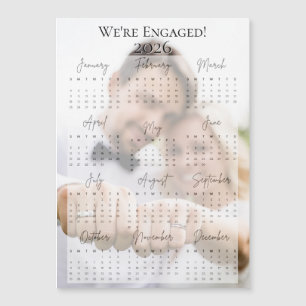 2026 We're Engaged Holiday Photo Calendar