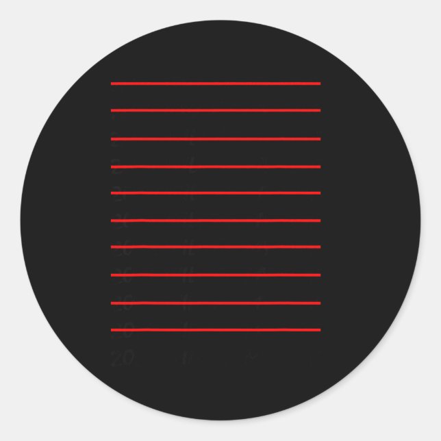 2026 Will Be My Year Funny New Years Eve Resolutio Classic Round Sticker (Front)