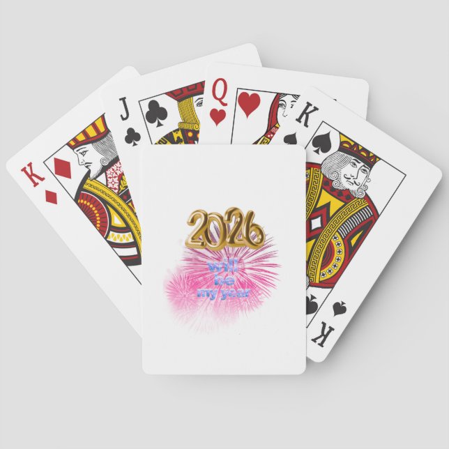 2026 Will Be My Year Playing Cards (Back)