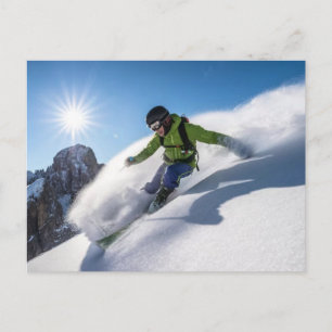 2026 Winter Olympics Womens Snowboarding Halfpipe Holiday Postcard