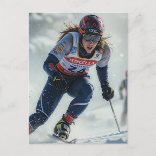 2026 Winter Olympics Womens Snowboarding Halfpipe Holiday Postcard