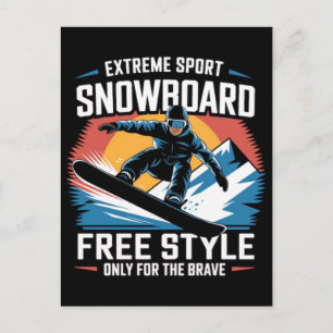 2026 Winter Olympics Womens Snowboarding Halfpipe Holiday Postcard