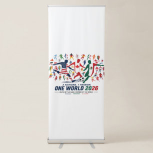 2026 World Soccer Unity: 3 Nations 1 Passion Retractable Banner