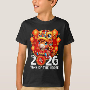 2026 Year Horse Chinese New Artwork T-Shirt