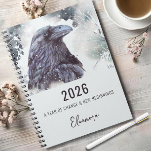 2026 Year of Change Raven Symbolism Notebook