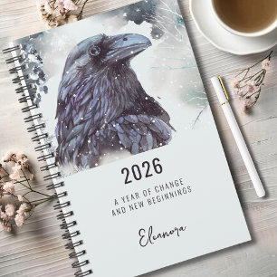 2026 Year of Change Raven Symbolism Planner