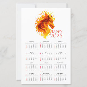 2026 Year of the Fire Horse Calendar