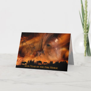 2026 Year of the Fire Horse - Firestorm Card