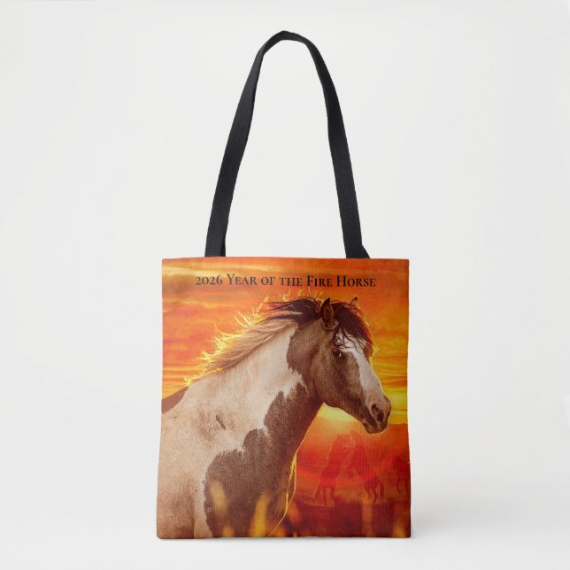 2026 Year of the Fire Horse - Traveler Tote Bag (Front)