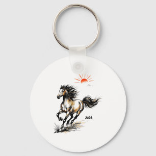 2026 Year Of The Horse Chinese Lunar Zodiac Shirt  Key Ring