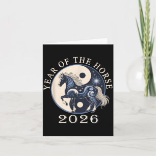 2026 Year Of The Horse Chinese New Year,horse Grap Card