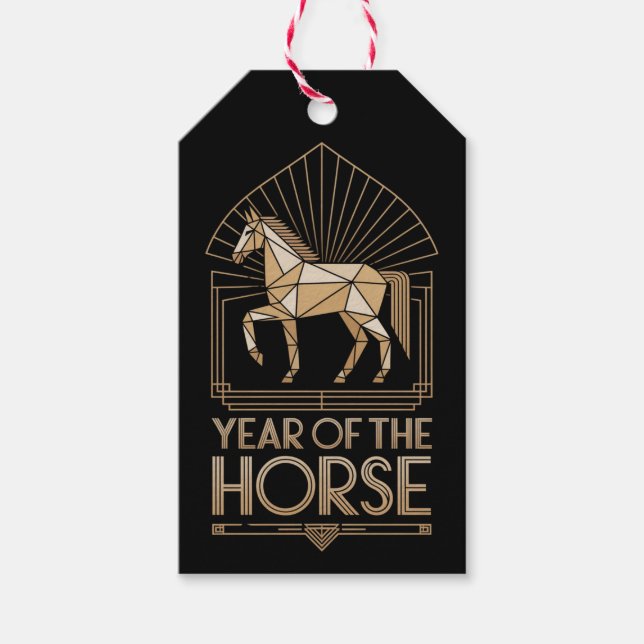 2026 Year of the Horse Gift Tag (Front)