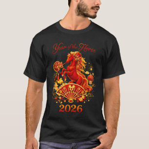 2026 Year of The Horse Lunar New Year 2026 Chinese T-Shirt