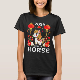 2026 Year Of The Horse Lunar New Year 2026 Chinese T-Shirt