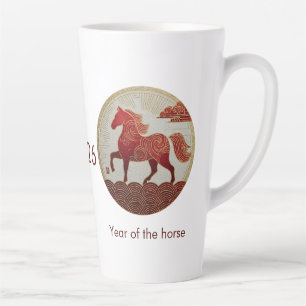 2026 Year of the Horse – Lunar New Year Art Latte Mug