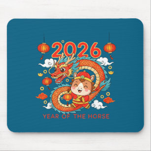 2026 Year Of The Horse Lunar New Year Chinese  Mouse Mat