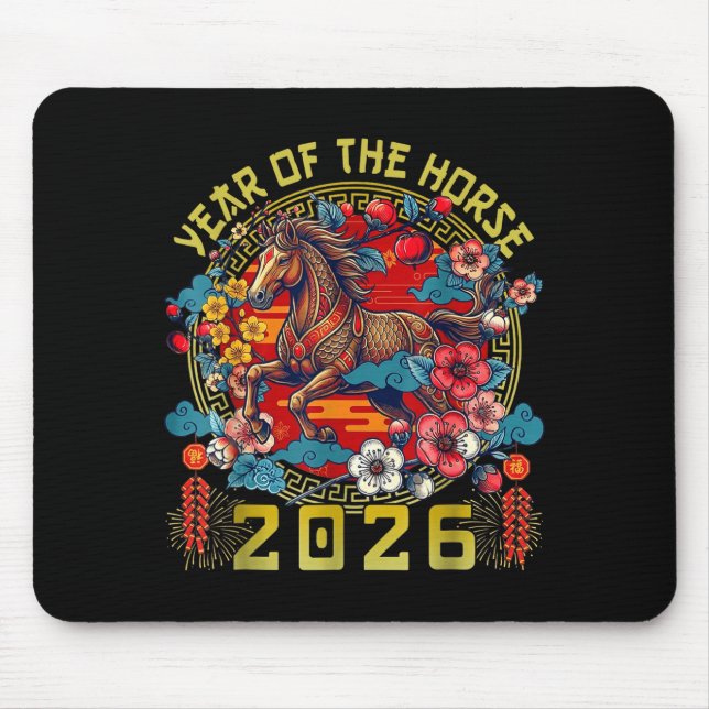 2026 Year Of The Horse  Mouse Mat (Front)