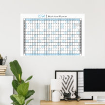 2026 Year Planner Horizontal Calendar