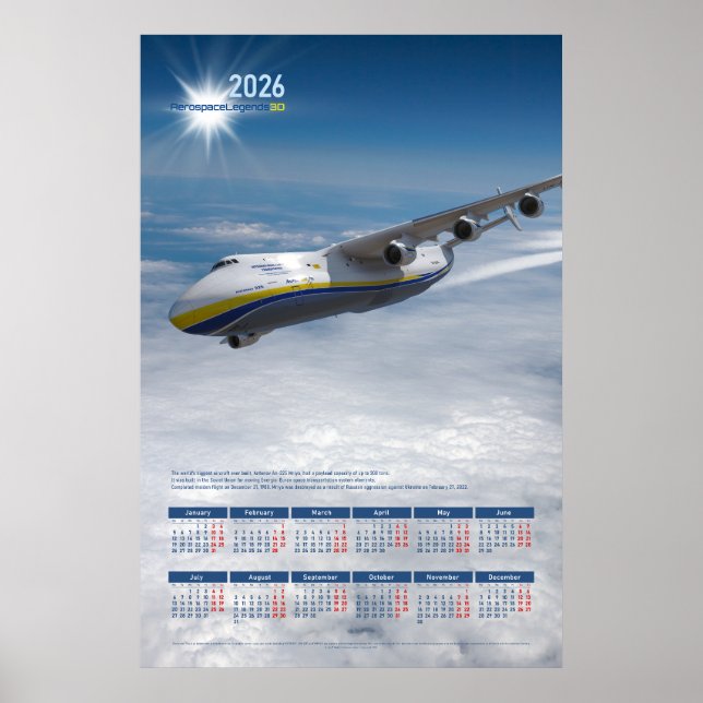 2026 Yearly Wall Calendar Poster (Front)