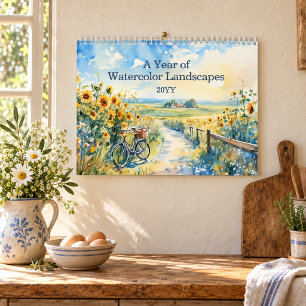2027 – A Watercolor Landscapes Art Calendar
