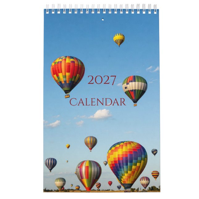 2027 Balloons Calendar (Cover)