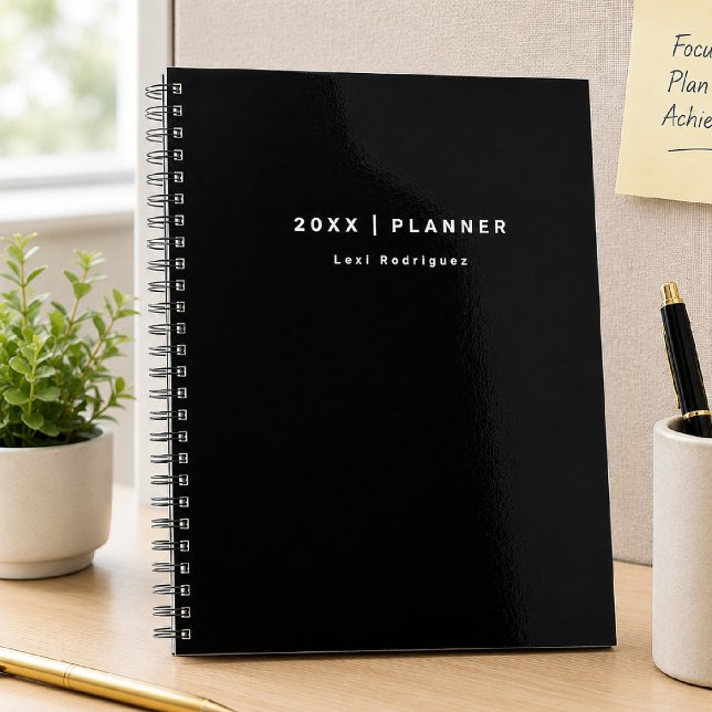 2027 Black and White Monthly/Weekly Planner (Creator Uploaded)