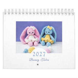 2027 Bunny Tales with Cute Crochet Rabbits Calendar