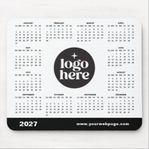2027 Business Logo Here Marketing Calendar Mouse Mat