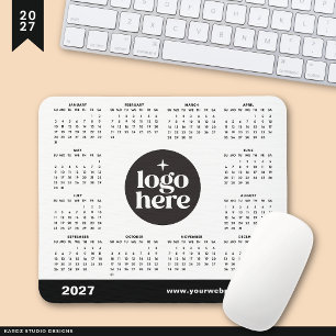 2027 Business Logo Here Marketing Calendar Mouse Mat