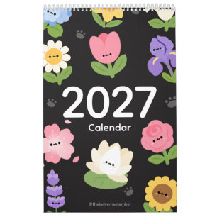 2027 Calendar Flower