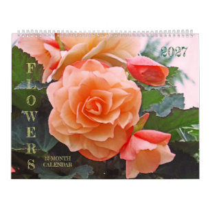 2027 CALENDAR/"FLOWERS" CALENDAR