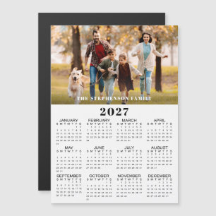2027 Calendar Photo Custom Magnetic