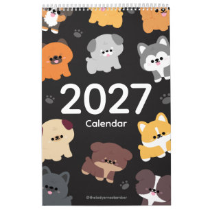 2027 Calendar Puppies