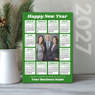 2027 Calendar - Vertical Business Photo Holiday Card