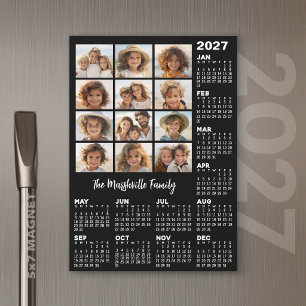 2027 Calendar with 12 Photos - Year Magnetic