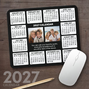 2027 Calendar with Photo in the Centre Mouse Mat