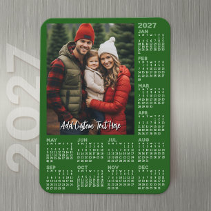 2027 Calendar with Photo - Modern Magnet