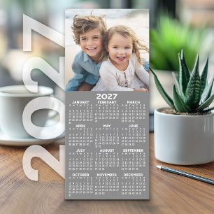 2027 Calendar with Photo Modern Minimalist Card