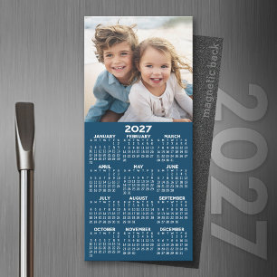 2027 Calendar with Photo Modern Minimalist Magnet