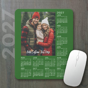 2027 Calendar with Photo - Modern Mouse Mat