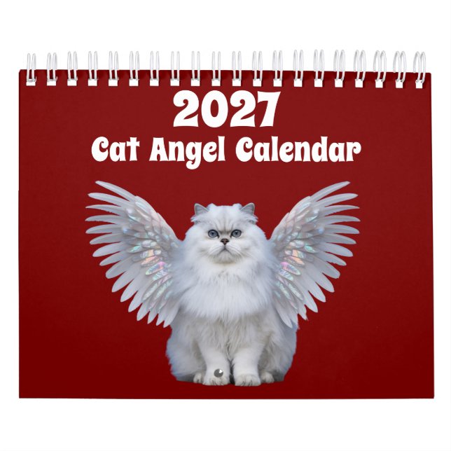 2027 Cat Angel Calendar (Cover)