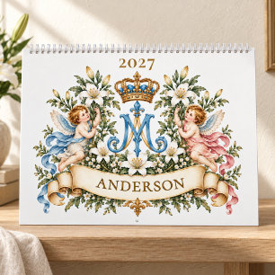 2027 Catholic Marian Angels Scripture  Calendar