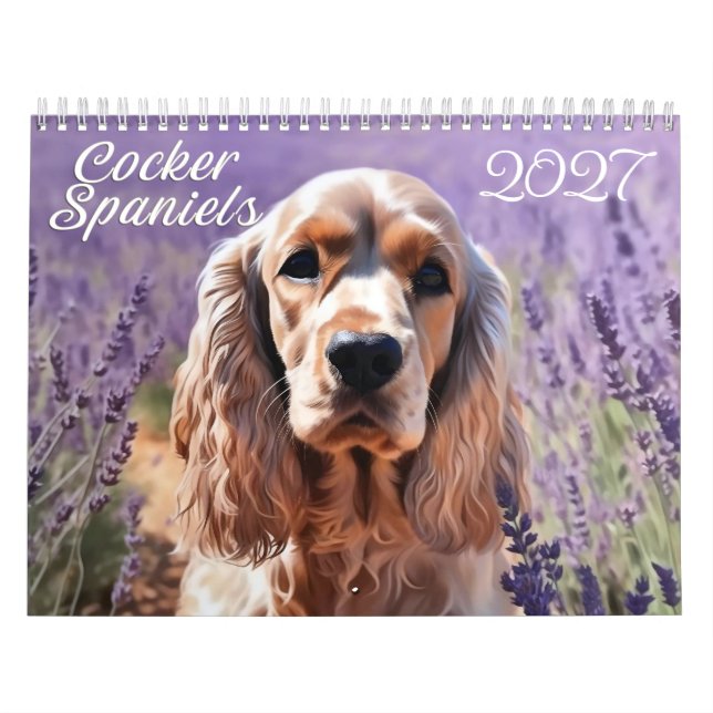 2027 Cocker Spaniels Calendar (Cover)